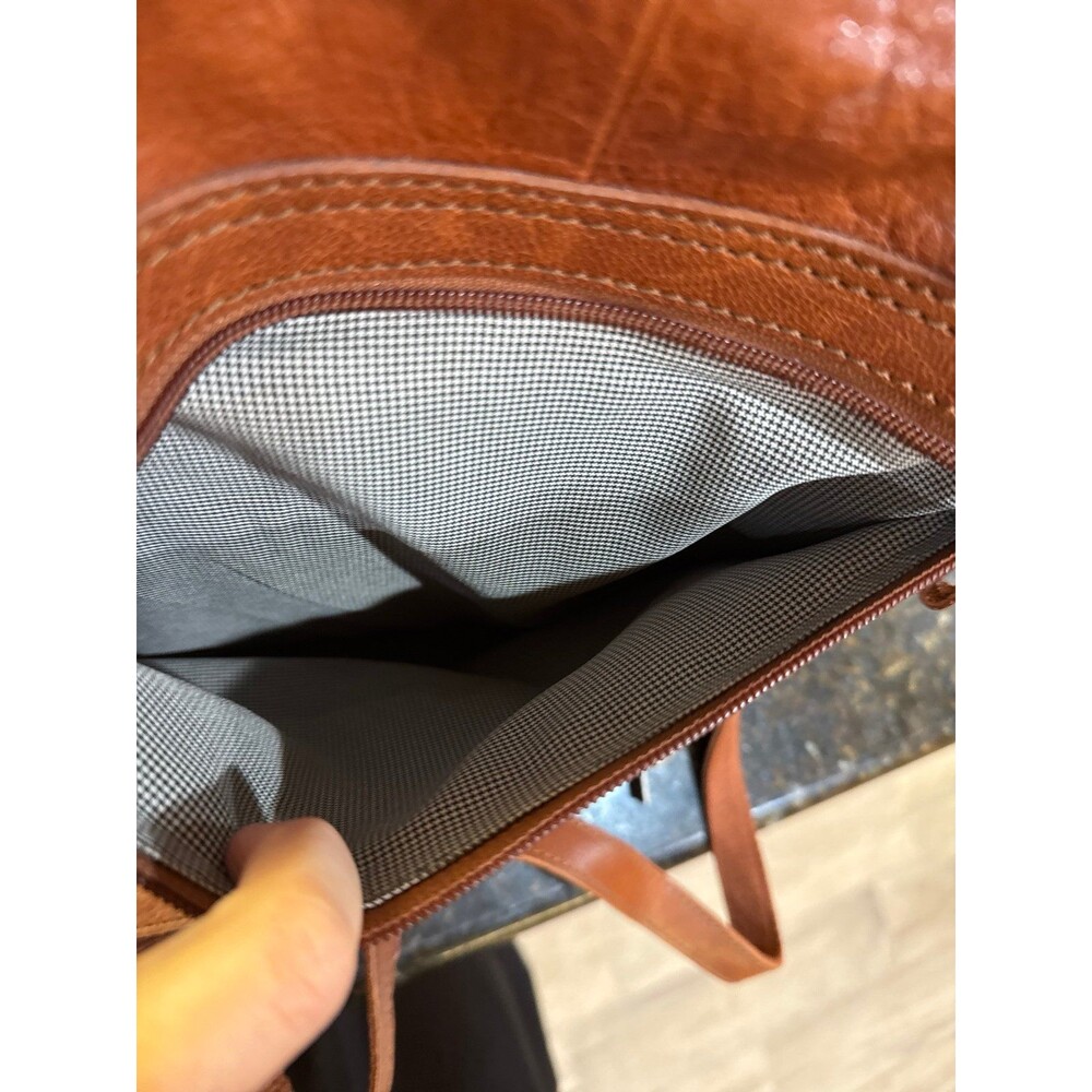 >>FIRM PRICE<<
Vintage Spikes & Sparrow Brown Leather Laptop Bag EUC - Picture 4 of 12